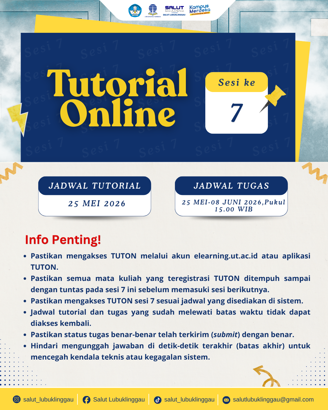 Informasi Tutorial Online Sesi 7